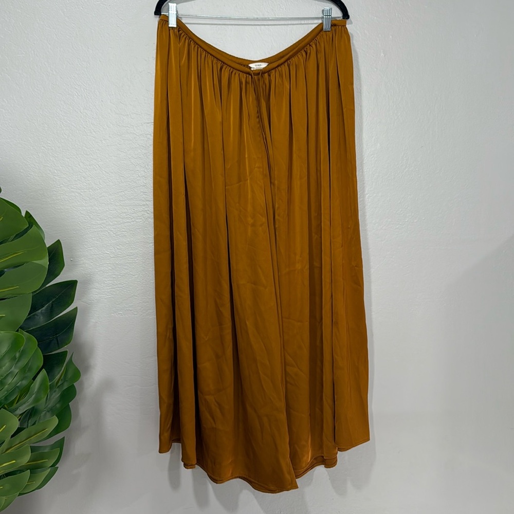 Nap loungewear extra wide leg satin pants